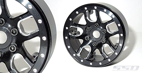 SSD RC 1.9' Double Time Wheels (Black) (2)