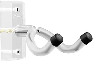 ONMIWOD Guitar Wall Mount, Acrylic Guitar Hanger, U-Shaped Guitar Wall Hanger Mount, Guitar Holder Hook Stand Wall for Acoustic, Electric Guitar, Banjo, Bass, for Guitar Player Men Boy