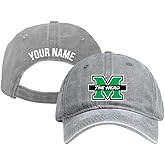 R and R Imports Marshall Thundering Herd Personalized College Dad Hat – Officially Licensed Baseball Cap