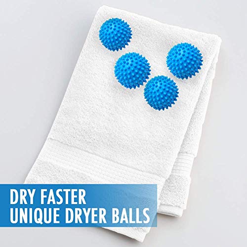 Laundry Dryer Balls Non-Toxic Replace Liquid Fabric Softener and Dryer Sheet Reduce Drying Time, Alternative Wash Ball for 1000 Washing with Eco-Friendly Hypoallergenic Anti-Static - Thumbnail 4
