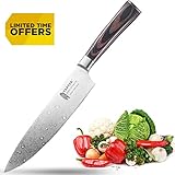 Tartek Japanese Chef Knife -HC Stainless Steel -Best Kitchen Knife for Home and Restaurant -8 Inch