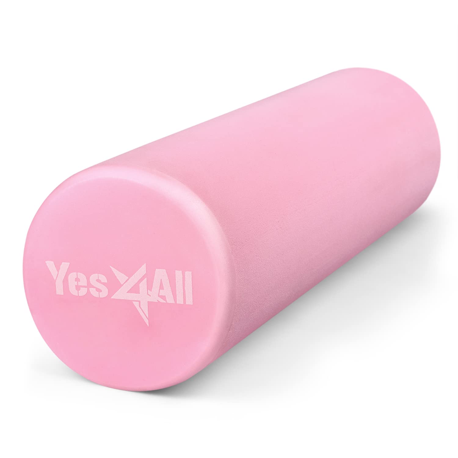 Yes4All Foam Roller - Ultra Lightweight Medium Density EVA Fitness Roller 45cm, 90cm Long for Back, Legs, Workouts, Trigger Point Exercise, Gym, Pilates and Yoga, B. Pink