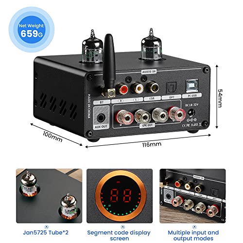 AIYIMA T9 PRO 200W Tube Amplifier Class D HiFi Digital