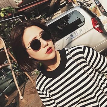 gafas redondas negras mujer