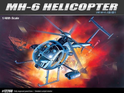 Academy 1/48 Plstic Model Kit MH-6 Stealth Helicopter 12260 NIB