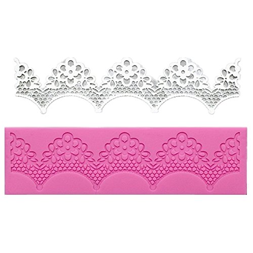 Allforhome(TM) Sugarcraft Silicone Lace Fondant Cake Decoration Mold Embossing Flower Decorating Mould