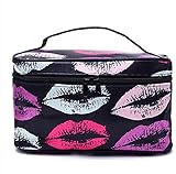 Polytree Multifunction Travel Cosmetic Bag Makeup Case Pouch Toiletry Organizer - Color Lips