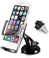 3 in 1 Universal Mobile Phone car holder 360 degree rotation Dashboard, Air Vent and Windscreen Car Holder / Mount Cradle / Works on Dashboard / Air Vent and Windscreen, Car Mount Holder Cradle for iPhone, Samsung, Google, HTC, Motorola, Nokia, LG and other smartphones (car holder) -pjp electronics&reg;
