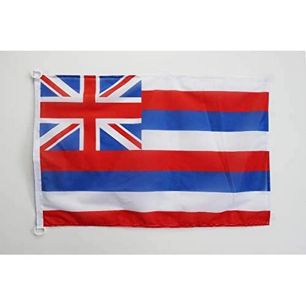 AZ FLAG - Hawaii Flag - 3x5 Ft - For Outdoor - US state of Hawaii Banner Knitted Polyester with Two Plastic Rings - Fade Resistant - Vivid Colors - 3' x 5' Feet - 150x90 Cm