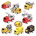Construction Vehicles Toys with Play Mat, 8 Construction Cars and Crane, 6 Road Signs and 27.5