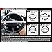 TKOOFN Automotive Steering Wheel Cover Soft & Breathable EVA Foam Cover Fit for Car Steering Wheel with 38cm/15 Diameter, Black/Blue, M06001-02