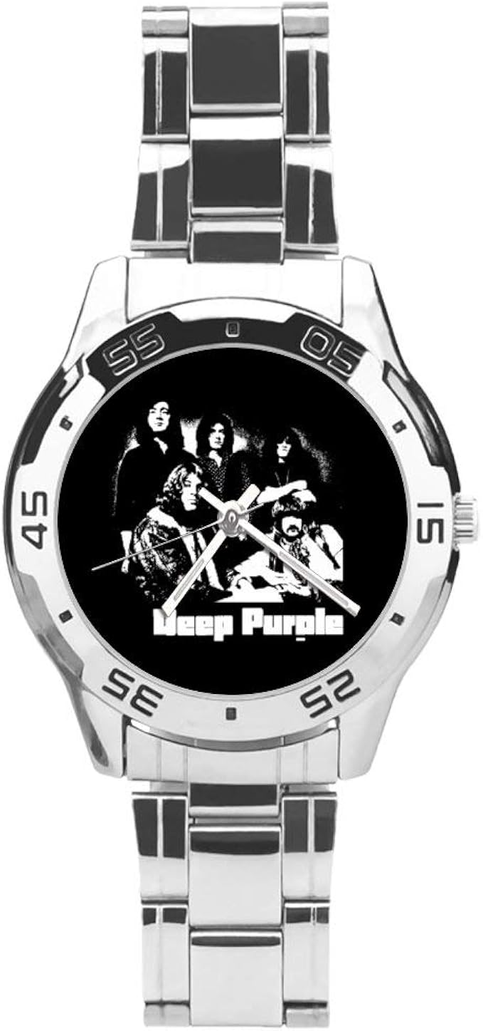 Amazon Deep Purple ディープパープル 腕時計 メンズ腕時計 おしゃれ ビジネス カジュアル メタルバンド 時計 ス テンレススチール 高級 防水 軽量 文字盤 時計 男性用 ユニセックス 高校生 紳士 父の日 プレゼント メンズ腕時計 腕時計 通販