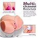 Sex Rabbit Vagina Anal Male Masturbator Sex Doll 3D Realistic Silicone Pussy Ass Vagina Anus Butt Adult Toy for Men Masturbation Gift 5 Pound Sexy Carlie