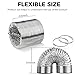 4/6in Aluminum Foil Duct Hose Grow Tent Room Ventilation Cooling System Flex Air Intake Helix Pipe Exhaust Inline Fan Filter CFM Flexible Clothes Dryer Vent with 2 Tension Hose Clamps HVAC Heat Duct