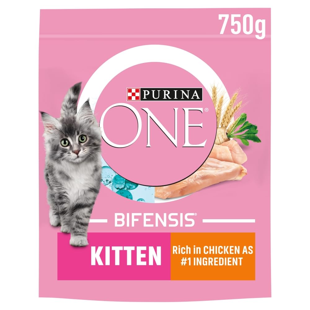 Purina One Kitten/Junior Complete Dry Cat food with Rich in Chicken and Who 800G