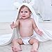 CROPAL Bamboo Baby Hooded Towel, Extra Soft Organic Baby Bath Towel for Infant, Toddler or Kids -35.5