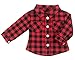 Sophia's Doll Red Buffalo Check Shirt, Black Jeggings, Herringbone Print Vest, and Black Boots Outfit 4 Piece Set for 18