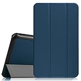 Fintie Samsung Galaxy Tab E 8.0 Case, Slim Lightweight Standing Cover for Samsung Galaxy Tab E 32GB SM-T378 / Tab E 8.0-Inch SM-T375 / SM-T377 Tablet, Navy