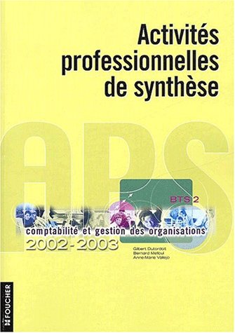 Activités professionnelles de synthèse