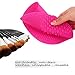 Makeup Brush Cleaning Mat, ESARORA Makeup Brush Cleaner Pad Set of 2 Cosmetic Brush Cleaning Mat Portable Washing Tool Scrubber Suction Cup (Pink)