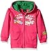 John Deere Girls' Farm Raised Fleece, Magenta, 12 Months