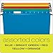 Pendaflex SureHook Reinforced Hanging Folders, Legal Size, Assorted Colors, 1/5 Cut, 20/BX (6153 1/5 Asst)