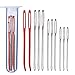 Jumbo Bent Tip Tapestry Needles and Large Eyes Blunt Steel Darning Yarn Needles Sewing Needles for Knitting Crochet,Set of 11