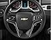 2012 - 2015 Camaro Carbon Fiber Steering Wheel Accent Decal Cove Chevy Wrap Skin Do it Yourself kit 2 Units Set by IPG (Black Carbon Fibber)