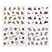 Alonea 50PCS/Lot Nail Art Tips Decals Water Transfer Mixed Flowers Stickers (Colorful)