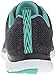 Skechers Sport Women's Flex Appeal 2.0 Fashion Sneaker, Black/Turquoise Knit, 8 M US