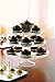 Platter Pleasers Cupcake/Cake Stand - 3 Piece set - Clear/White (Clear)