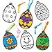 Baker Ross AC666 Easter Egg Acrylic Suncatchers - Pack of 8, Hanging Window Ornament Kits for Children to Paint, Creative Craft Set for Kids