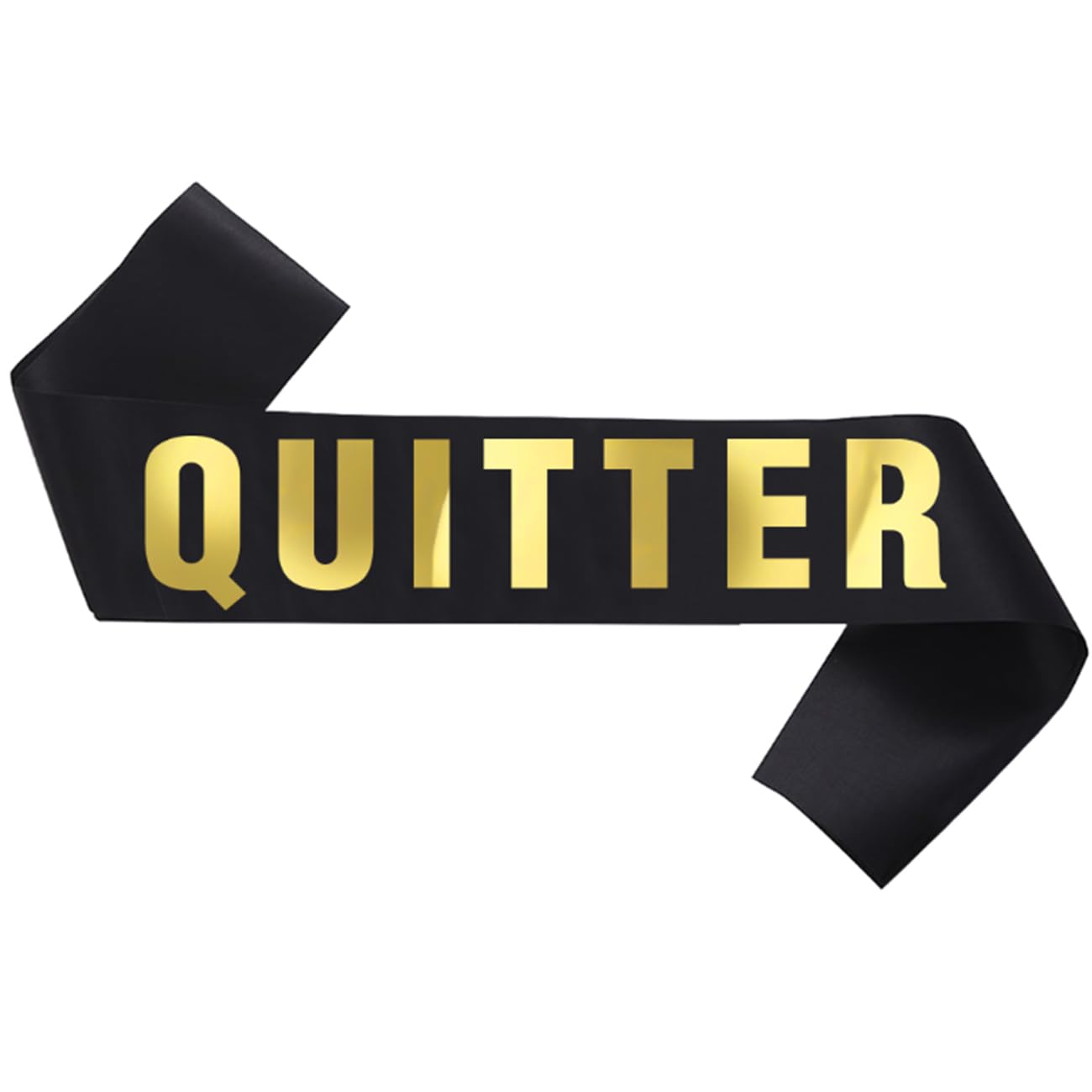 Tbay Quitter Retirement Sash – Funny Retirement Gift for Coworker, Men or Women, Retirement Party Decorations & Celebration Supplies