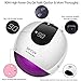 UV Nail Lamp, 80W UV Led Nail Lamp, Nail Dryer Light Curing Lamp with Timer/Sensor for Led UV Gel Nail Polish Nail Art Manicure Tools