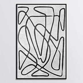 signwin Framed Canvas Wall Art Black and White...