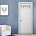 Rbenxia Over the Door Music Hanger Rack - Decorative Metal Hanger for Home Office Use Black