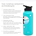 Simple Modern 22 Ounce Summit Water Bottle - Stainless Steel Tumbler Metal Flask +2 Lids - Wide Mouth Double Wall Vacuum Insulated Teal Leakproof -Caribbean