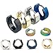yueton 5 Pairs Men Unisex Stainless Steel Small Hoop Earrings Ear Stud