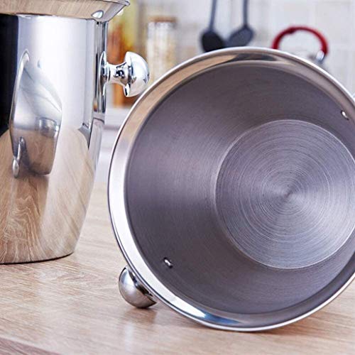 WZHZJ Edelstahl-EIS-Eimer mit Deckel Champagne Eimer Rotwein Wein Bier Isolierung Catering Bar Room Wineware verdickte… – Bild 7