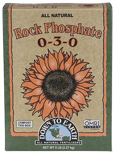 Down To Earth All Natural Organic Rock Phosphate Ferilizer 0-3-0, 5 lb