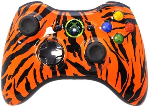 Xbox 360 Rapid Fire Controller with Orange Tiger Shell Modded w/ Dropshot Mod, QuickScope, Sniper Breath