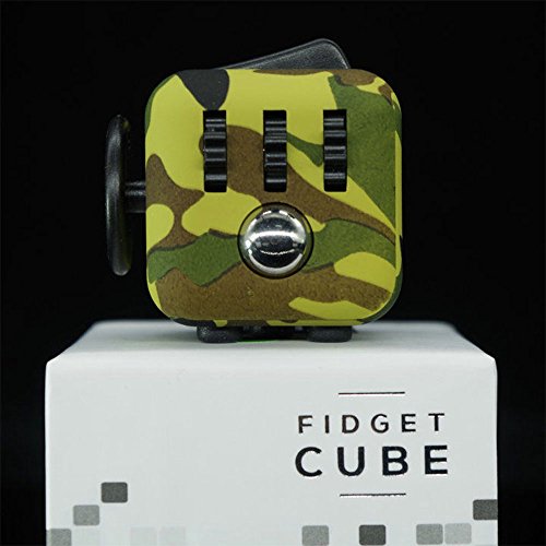 Starsprairie Upgrade Fidget Cube 2th Cool Office Desktop Stress Relief Toys Anxiety Attention Toy Decompresion Dice for Adults,Children,Autism,adhd,and Fidgeters (Green Camo) Starsprairie Upgrade Fidget Cube 2th Cool Office Desktop Stress Relief Toys Anxiety Attention Toy Decompresion Dice for Adults,Children,Autism,adhd,and Fidgeters (Green Camo)