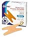 Flex Fabric Knuckle Bandages - Flexible Fabric Adhesive for Finger Care & Wound Protection - 100 Count Box