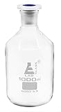 EISCO 1000mL (33.8oz) Glass Reagent Bottle with