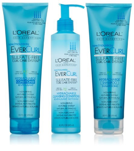 L'Oreal Paris EverCurl Hydracharge Shampoo and Conditioner Trio
