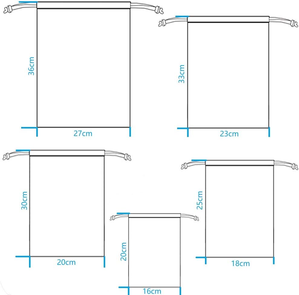 Transparent PE Drawstring Bags 25 PCS Travel Shoe Storage Bag - Image 4