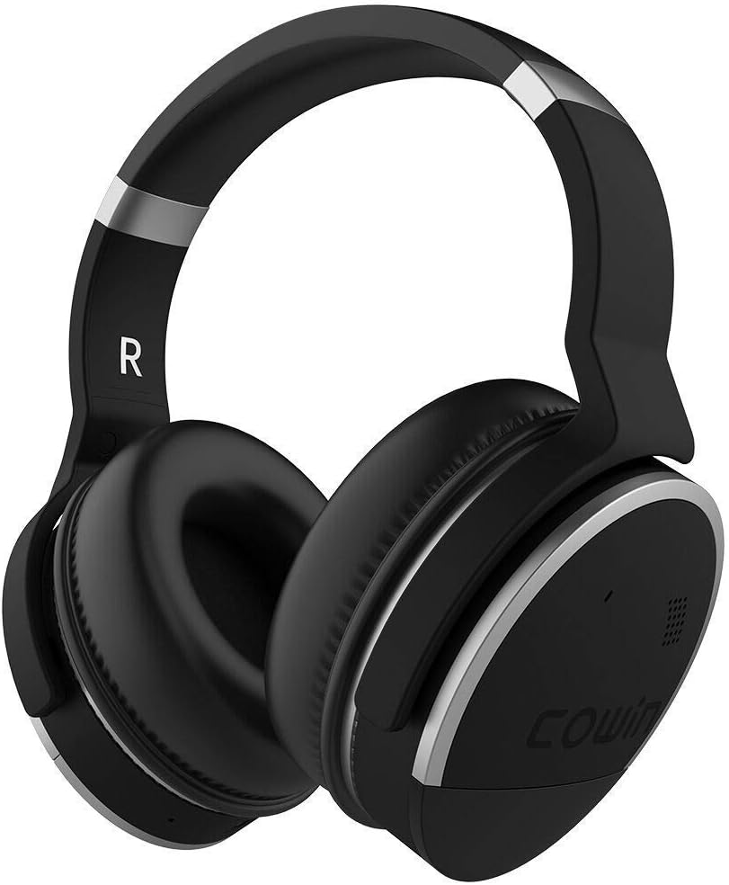 cowin E8 Active Noise Cancelling Headphone Bluetooth Headphones with Microphone 40mm Drivers Hi-Fi Deep Bass Wireless Headphones Stereo Sound and Comfortable Protein Earpads 30 Hours Playtime (silver)