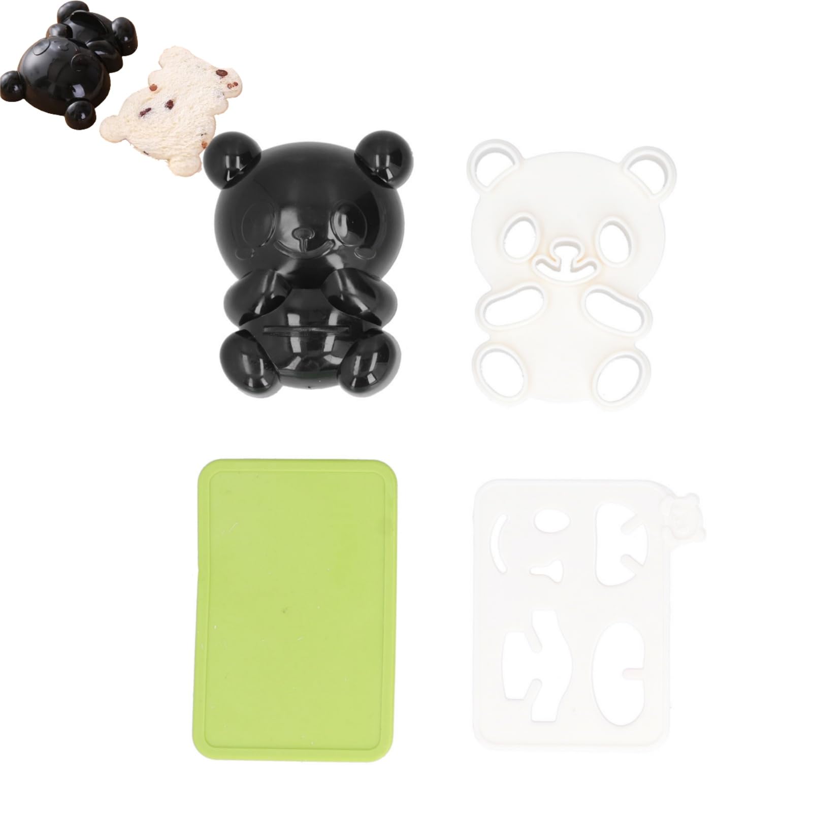 2Pcs Onigiri Molds, Cute Panda Pattern Rice Ball Mould, Sushi Molds Rice Ball Bento Presses Accessories DIY Kitchen Tools for Kitchen
