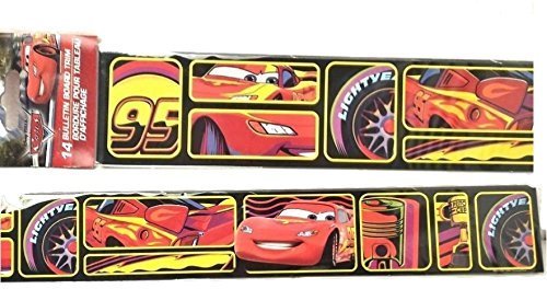 Back to School Teaching Teacher Classroom Supplies Toddler Pre-school Elementary School Board Trim Bulletin Cars Board Trim Wall Borders 14 Strips 18 x 2.5 Pixar Cars