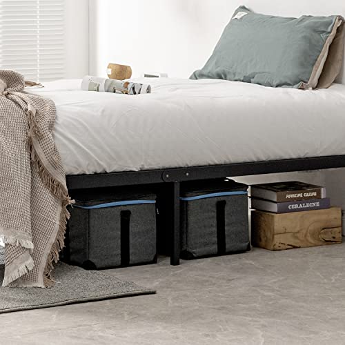 zizin Bed Frame Platform Base 14 Inch with Storage/Heavy Duty Metal